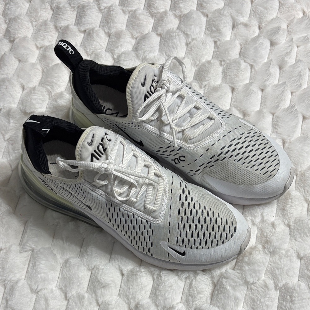Nike Air Max 270 White and Black Sneakers